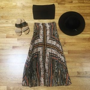 Flowy Boho Maxi Skirt